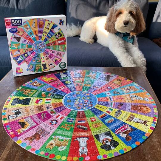 eeBoo Dogs of the World 500 Piece Puzzle